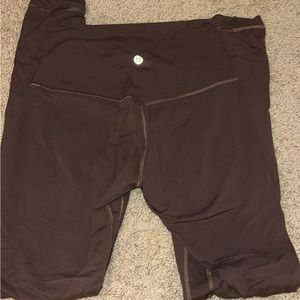 brown lululemon align leggings